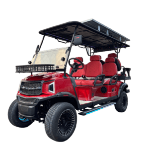 New 4+2 Seater Red Electric Golf Cart | Canton Fair 2026 Latest Model