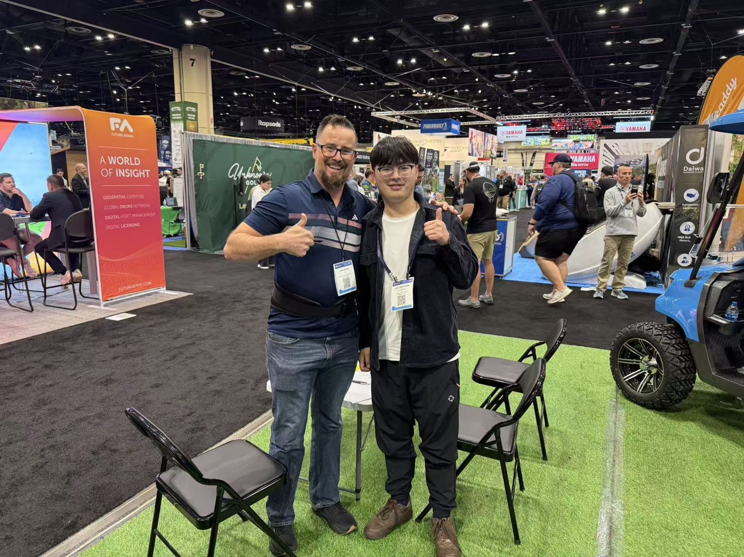 77EV meeting with electric golf cart dealers at the 2025 PGA Show