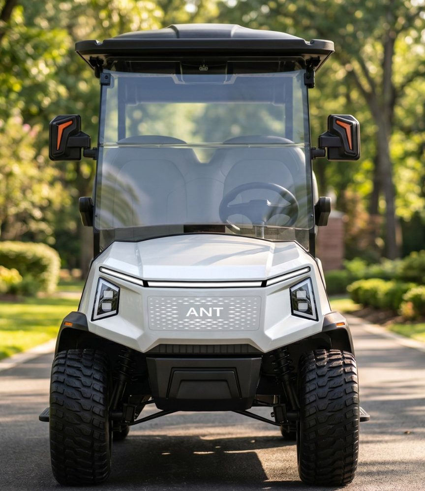 K4 MAX electric golf cart front view for Middle East resorts and golf clubs