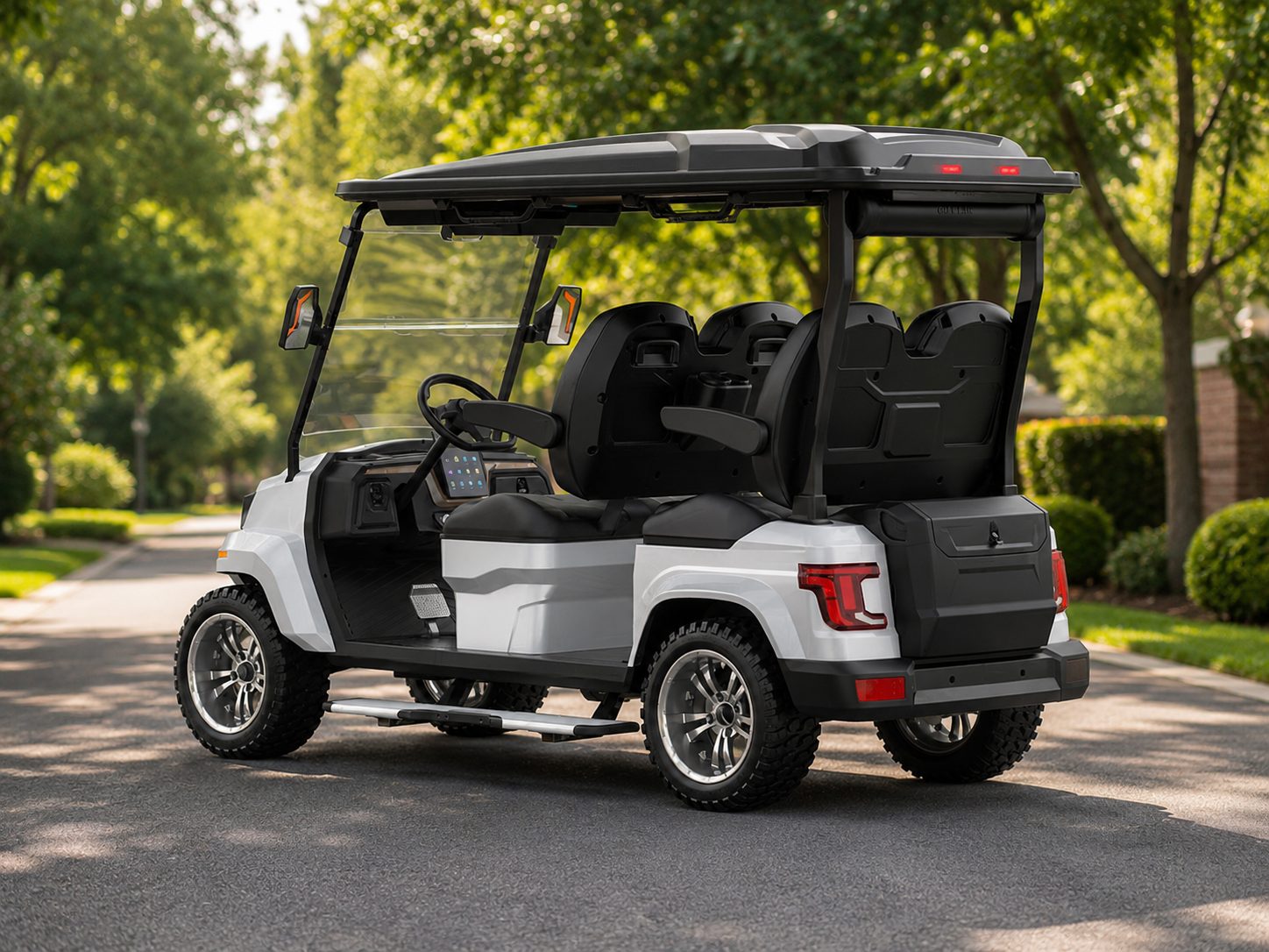 Utility style electric cart for resort, community and maintenance mobility
